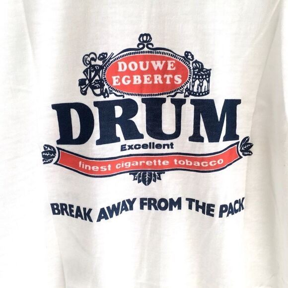 🔃Douwe Egberts Drum Logo Short Sleeve Tee Shirt - Picture 4 of 7
